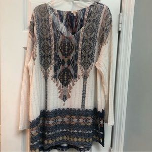 REBA Long Sleeve Sweater Blouse Size L